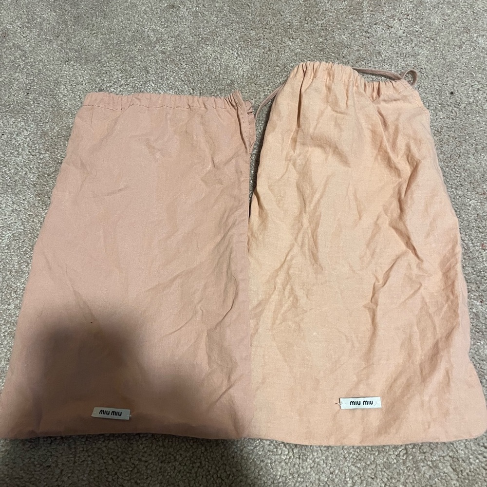 Miu Miu Pink Dust Bags